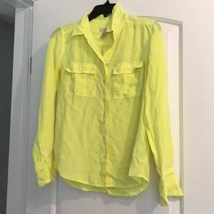 J. Crew yellow blouse
